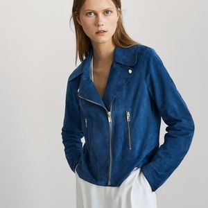 Massimo Dutti Suede Biker Jacket